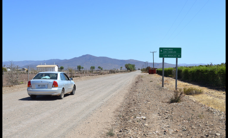 Los Nogales, camino mal estado