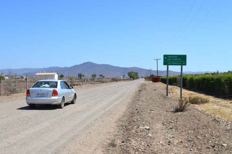 Los Nogales, camino mal estado