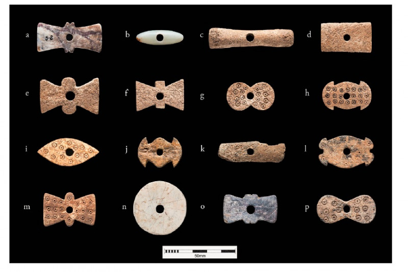 Torteros fueron descubiertos como parte de adornos funerarios en el sitio arqueológico