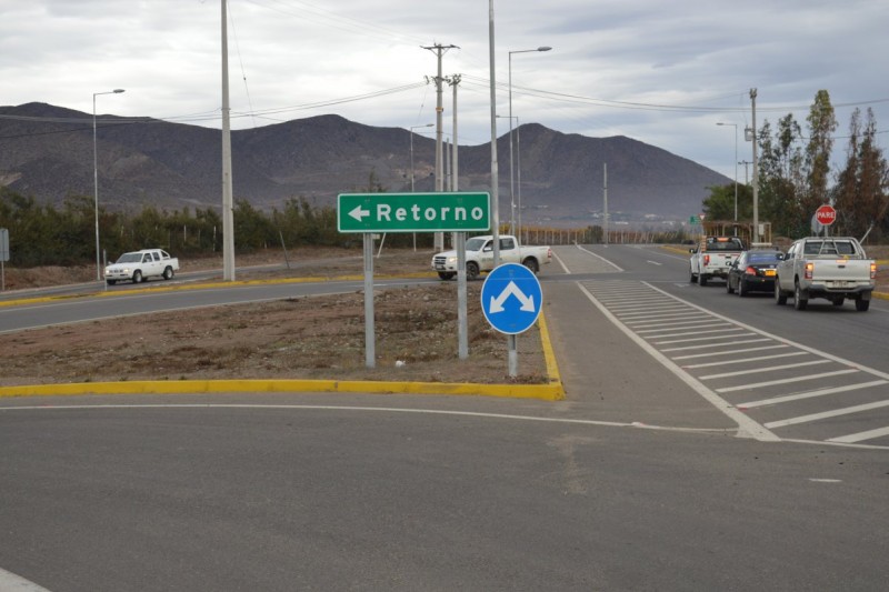 Rotonda del acceso sur se convierte en un peligroso cruce carretero en Ovalle
