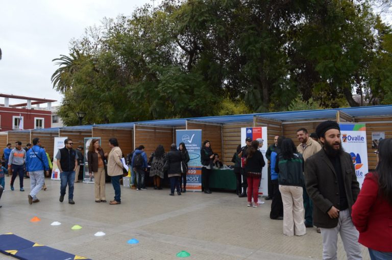 Ovallinos participan de primera feria informativa de seguridad pública 