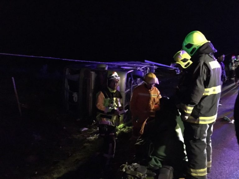 Cuatro fallecidos y más de 40 heridos tras accidente en Ruta 5 Norte