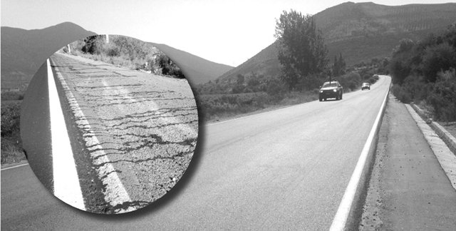 Por error de empresa a cargo  de las obras, angostan ruta D-55