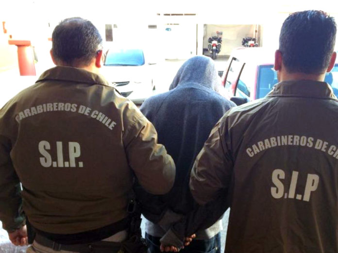 La detención del sujeto se logró este lunes durante la tarde gracias a funcionarios policiales de la SIP de Carabineros.