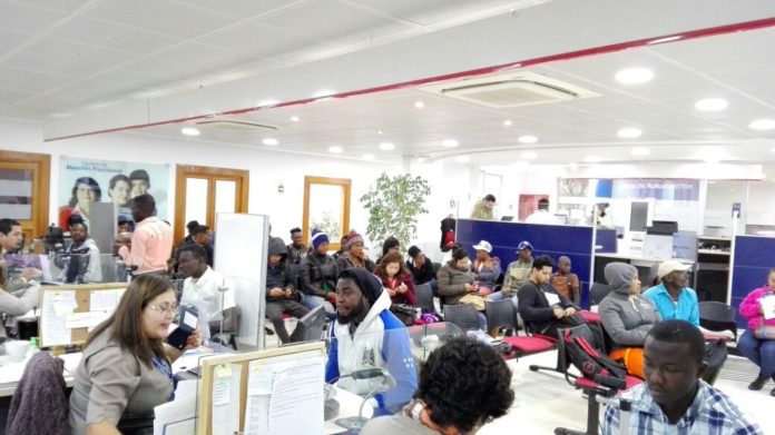 Las oficina del IPS-ChileAtiende en Ovalle – al igual que en Combarbalá- también atendieron gran cantidad de migrantes. (FOTO: CEDIDA)
