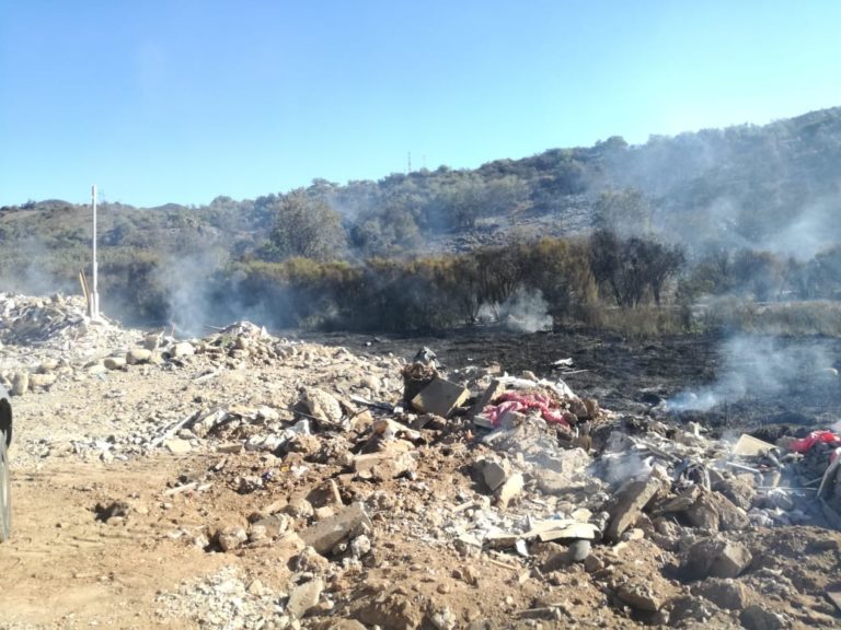 Los incendios de pastizales se registraron en la zona rural de Ovalle.