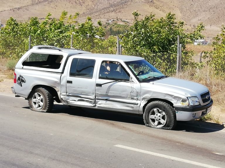 Camioneta chocada