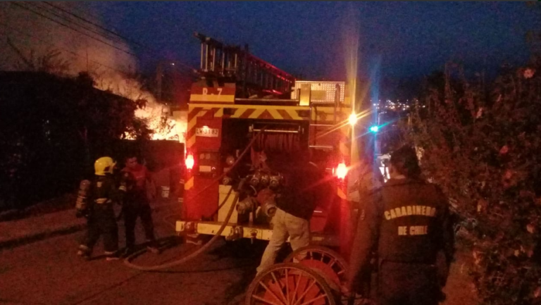 La emergencia se suscitó durante la madrugada de este viernes en la parte alta de Ovalle.